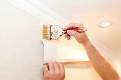 Pose de papier peint à Romegoux — revêtements muraux et toiles de verre